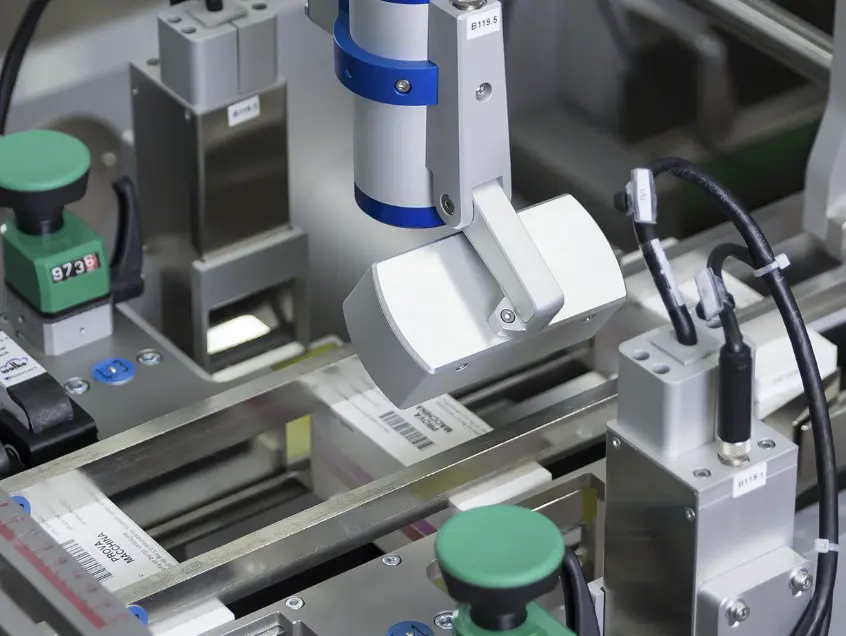 Pharmaceutical packaging line with vision inspection
